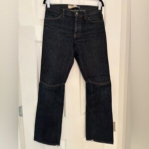 Vintage Y2K Gap Flare Moto Style Zippered Leg, Button-Fly, Low Rise Jean - Rare!